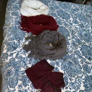 Scarves and boot socks